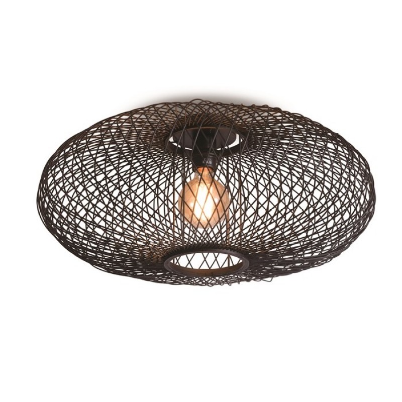 BLACK BAMBOO CEILING LAMP - HANGING LAMPS